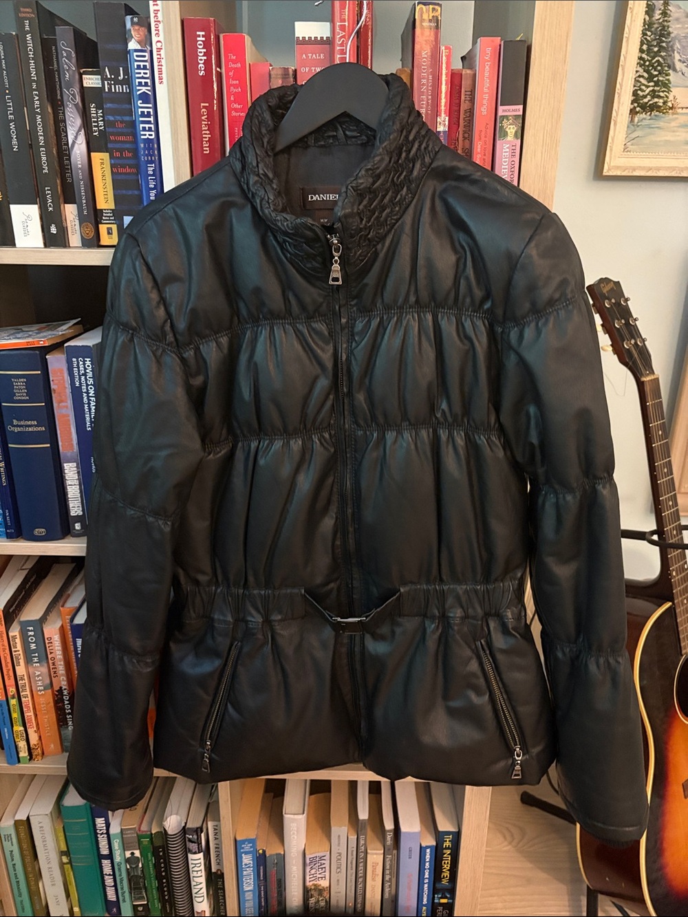 Vintage Leather Down Jacket